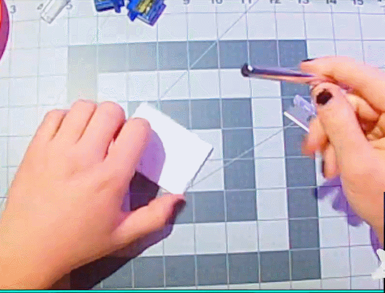 Gif from stream of cutting some foam